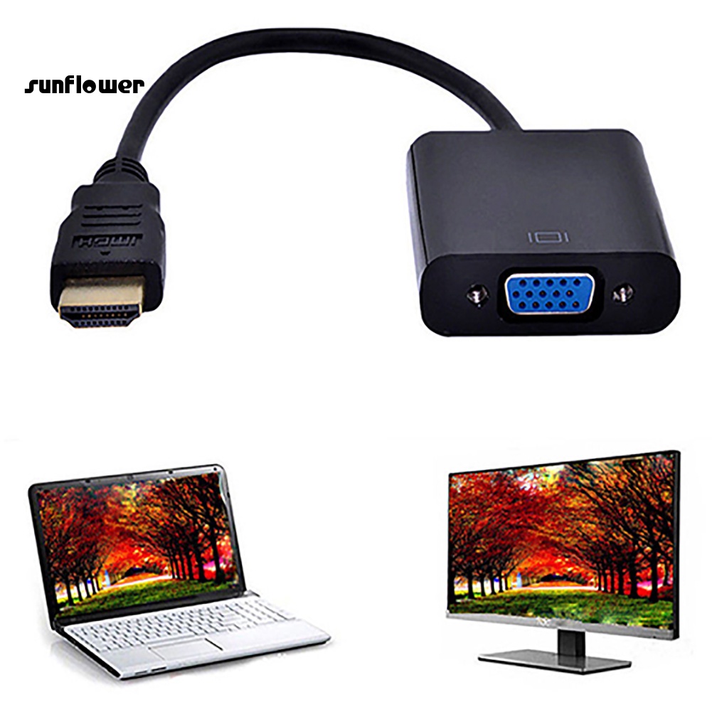 Cáp chuyển đổi hình ảnh LENOVO 1080p hdmi sang vga cho PC laptop hdtv