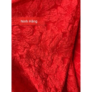 Vải Gấm xốp hoa đủ màu đẹp