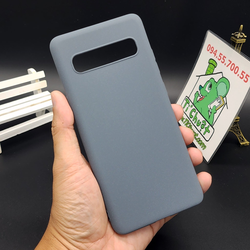 [Ảnh Thật] Ốp lưng Samsung S10 5G Dẻo Màu Phun Cát Nhám Mịn
