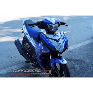 Tem trùm exciter 150 clock xanh xám