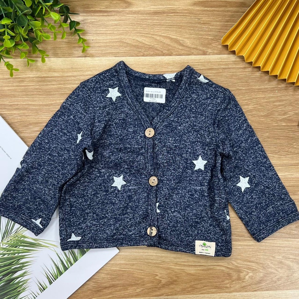 Áo len sơ sinh cài cúc LITIBABY 6/36m