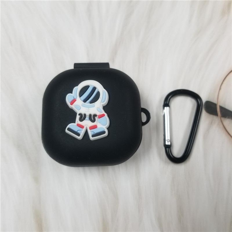 Vỏ bảo vệ hộp sạc tai nghe Samsung Galaxy Buds Live in hình phi hành gia ngộ nghĩnh