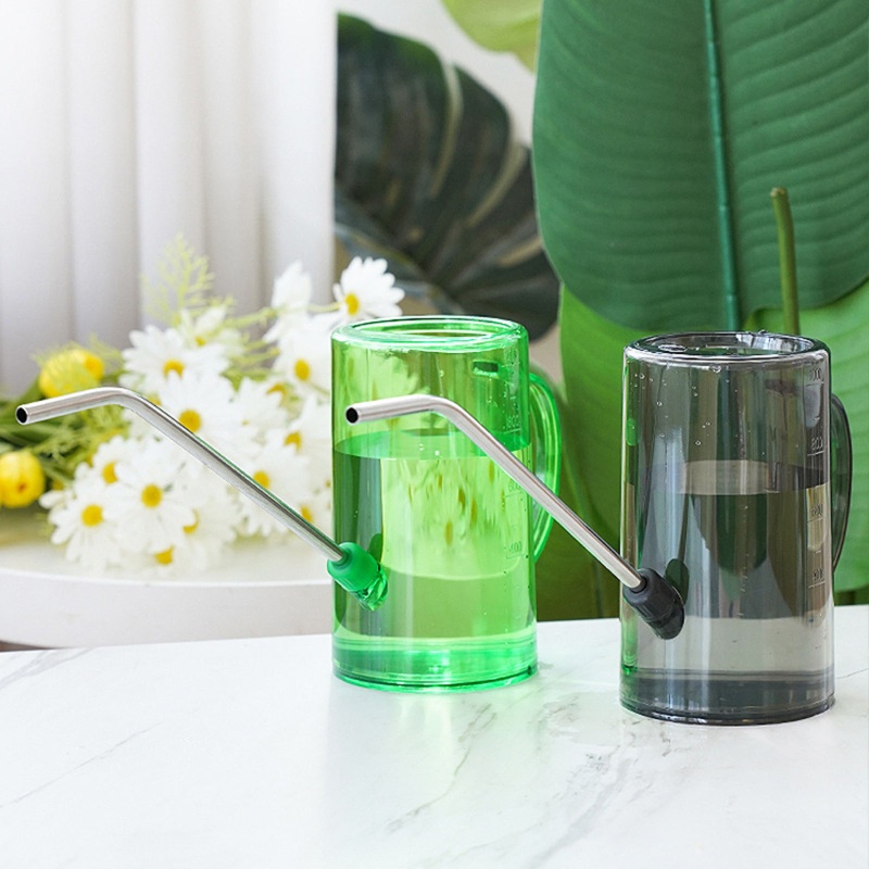 Bình Tưới Nước Sân Vườn Trong Suốt Vòi Dài 1L