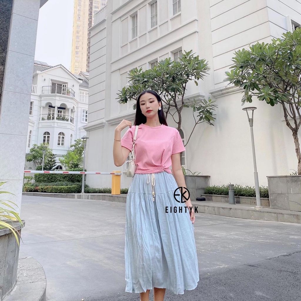Chân Váy Maxi Phối Dây Lưng | BigBuy360 - bigbuy360.vn