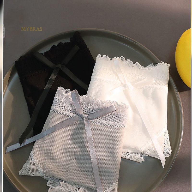 Quần Lót Mỏng Phối Ren Thoáng Khí Thân Thiện Với Làn Da Cho Nữ