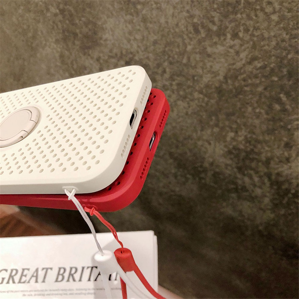 Ốp điện thoại kèm móc ngón tay thích hợp cho Iphone 12 11 Pro Max X Xr Xs Max Se 2020 7 8 Pro Plus