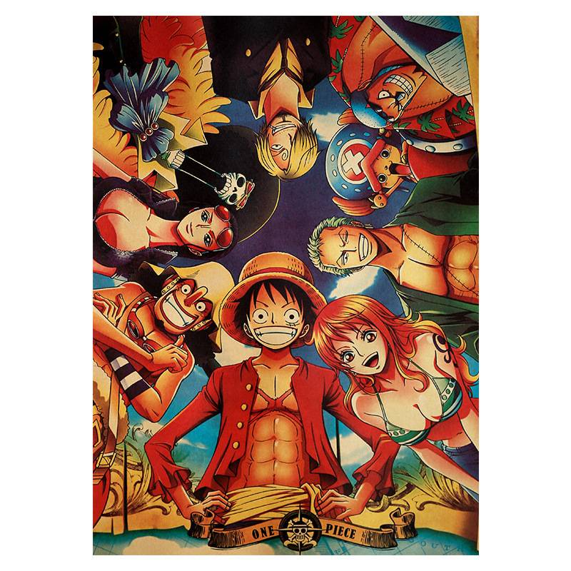 Áp Phích Trang Trí Nội Thất Hình One Piece 35x50cm