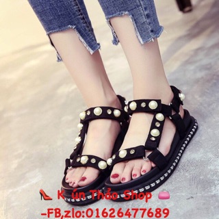Sandal ngọc 2 màu- có sẵn- video quay thật