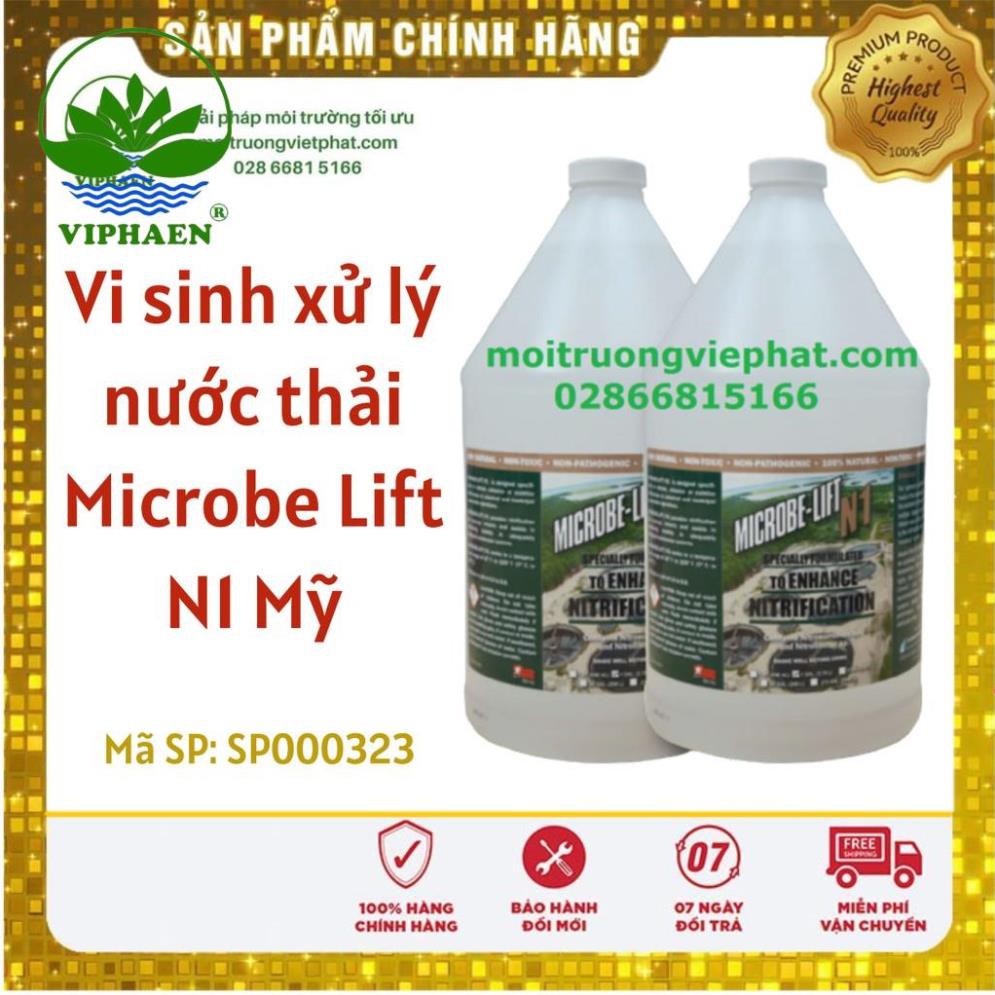 [Hàng Mỹ] Vi sinh MicrobeLift N1 Mỹ, Vi sinh thiếu khí xử lý nito nước thải dạng lỏng (Can 3,8 lít)