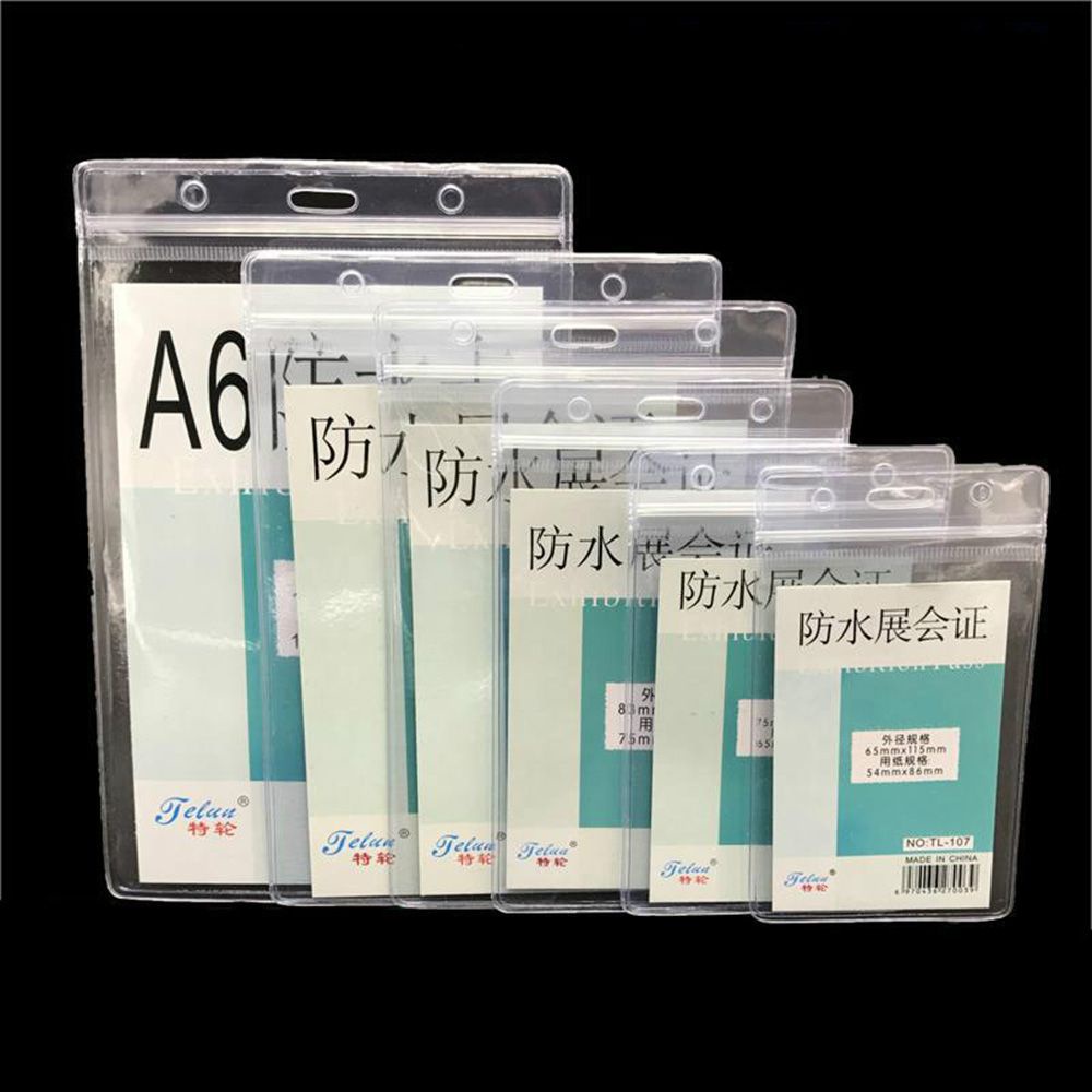 Set 10 bao đựng thẻ ID bằng pvc có thể thu gọn cho bác sĩ / y tá
