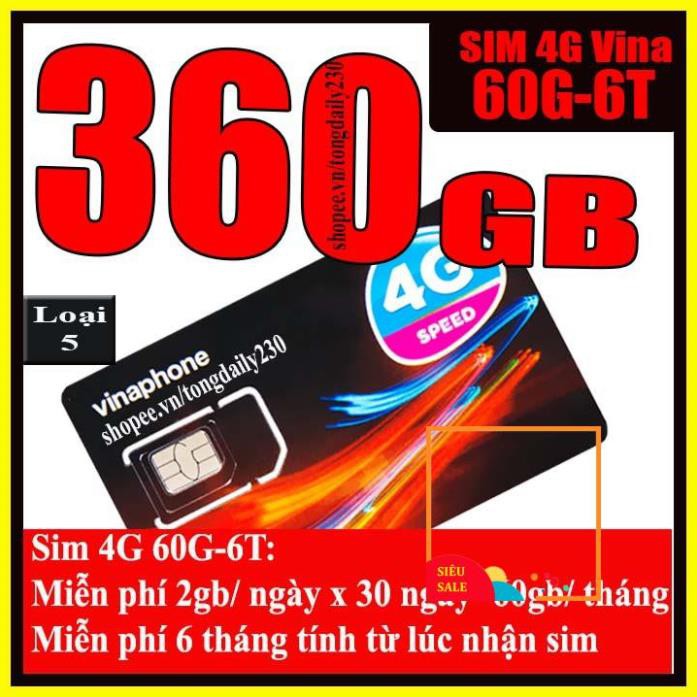 Sim 4g vinaphone trọn gói miễn phí một năm gói: vd149, vd89,d60g,d500,d500t.