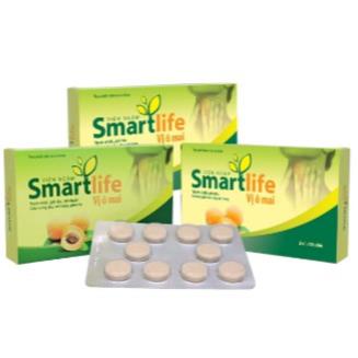 Viên ngậm Smartlife vị ô mai – Hỗ trợ giảm ho (Hộp 20 viên)