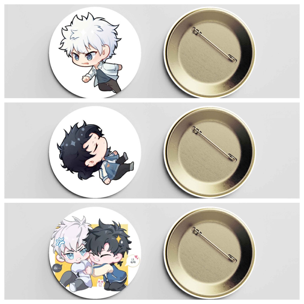 Huy hiệu cài áo IN HÌNH Người đại diện thời gian anime chibi dễ thương tiện lợi