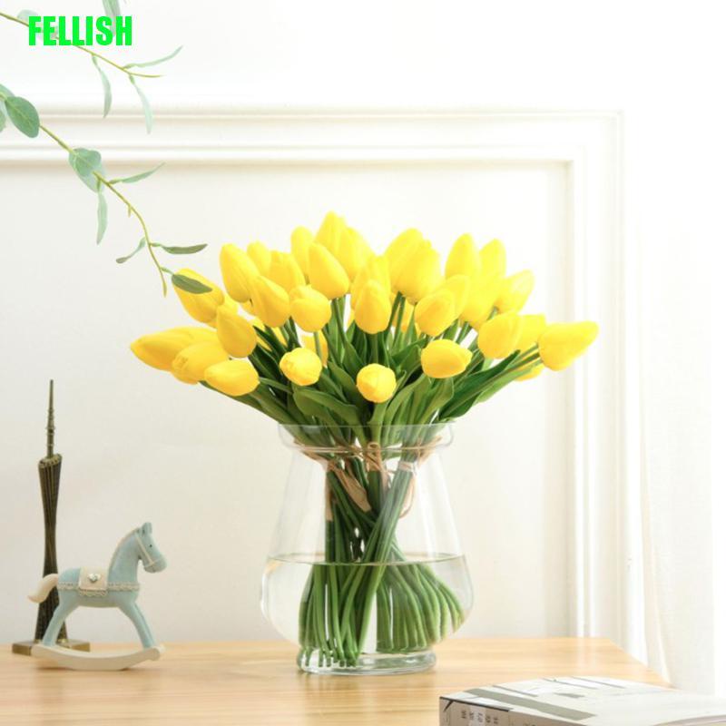 Bó hoa giả tulip trang trí nội thất/tiệc cưới