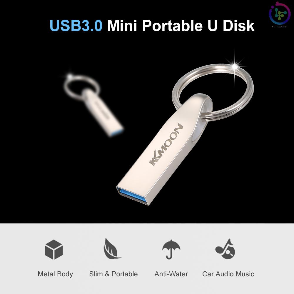 KKmoon USB Flash Drive USB3.0 Mini Portable U Disk 16GB Pendrives Car Pen Drive Silver for PC Laptop