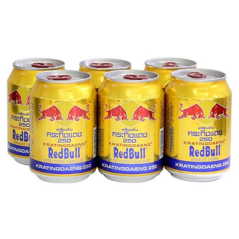 BÁN LẺ _ Lốc 6 lon nước tăng lực Redbull Thái Lan 250ml