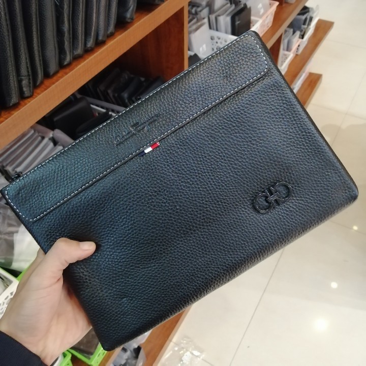 [Da Bò 100%]Ví Cầm Tay/ Clutch Nam Kiểu Dáng Thời Trang Nhập New 2020 (BH - 12 Tháng)