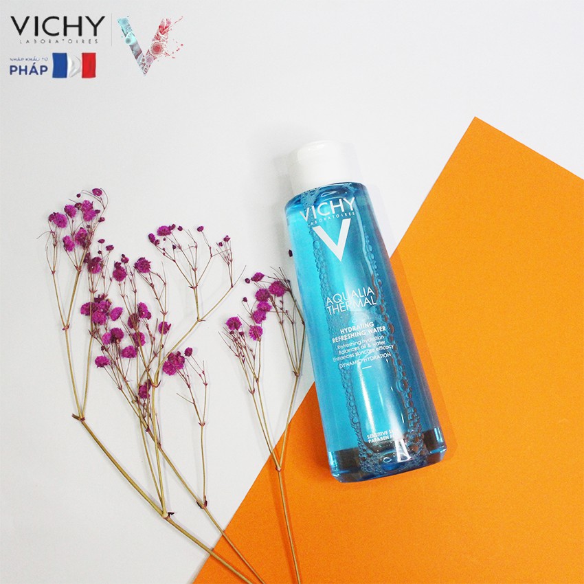 [NHẬP KHẨU-TEM PHỤ] Nước cân bằng Vichy làm săn da, giải độc tố dành cho da nhạy cảm 200ML