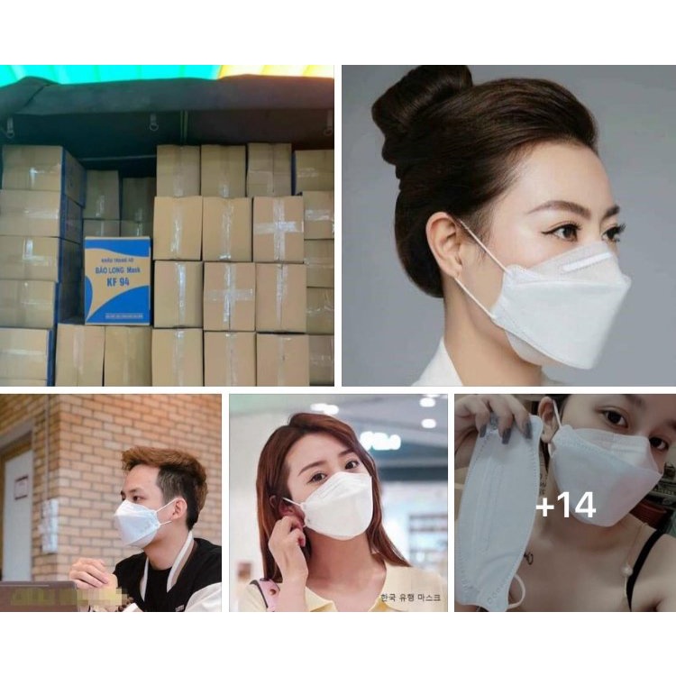 300 Khẩu Trang KF94 khẩu trang y tế 4D kháng bụi mịn kháng khuẩn SX theo công nghệ Hàn Quốc