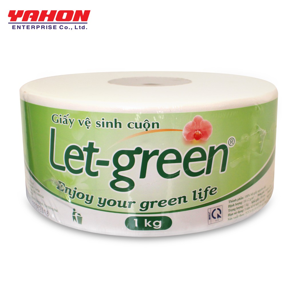 GIẤY VỆ SINH CUỘN LET-GREEN 10*20cm 1KG