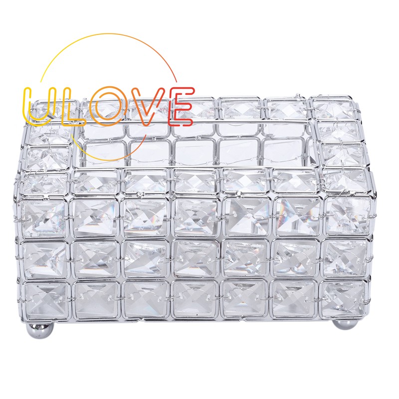 Hộp Đựng Khăn Giấy Để Bàn Hình Xe Hơi Bằng Pha Lê