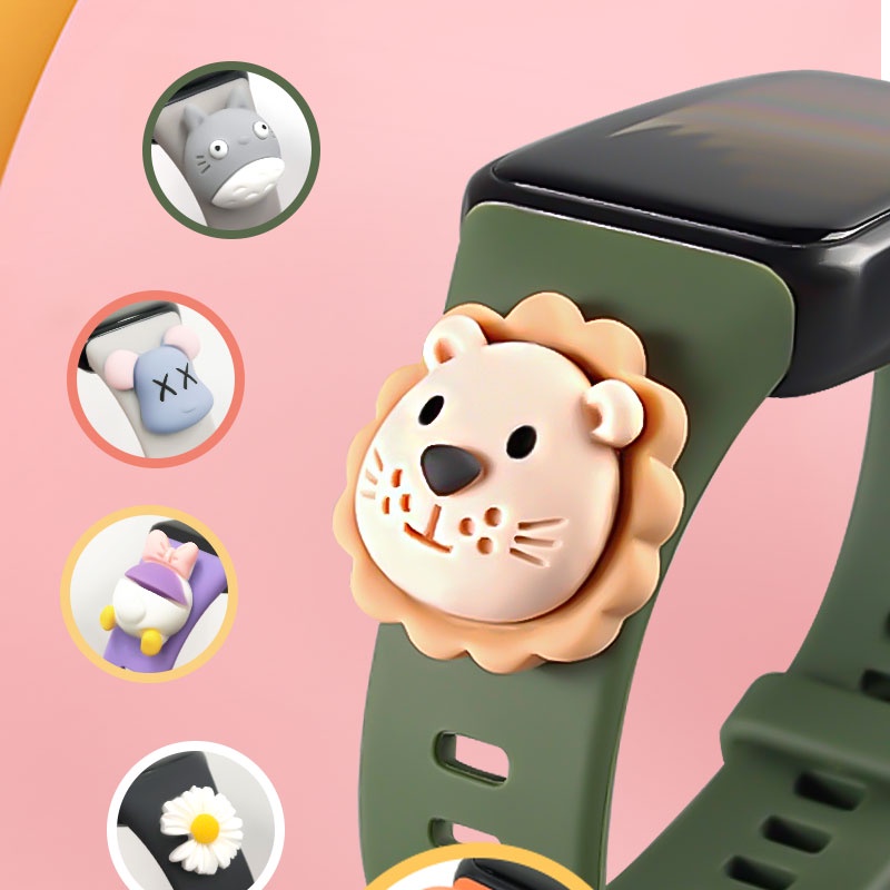 Dây đeo silicone hình hoạt hình cho đồng hồ thông minh Huawei Band 6