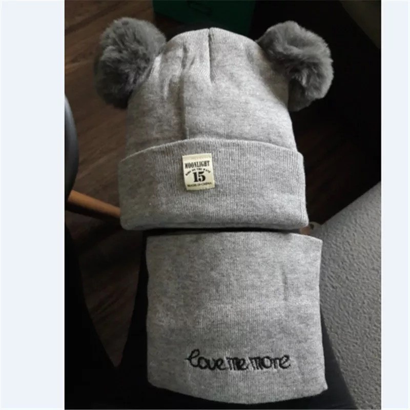 ♥️SET MŨ KÈM KHĂN ỐNG CỰC XINH CHO BÉ YÊU♥️ 👉 Mũ len 2 quả bông kèm khăn quấn cổ cho bé xinh yêu quá