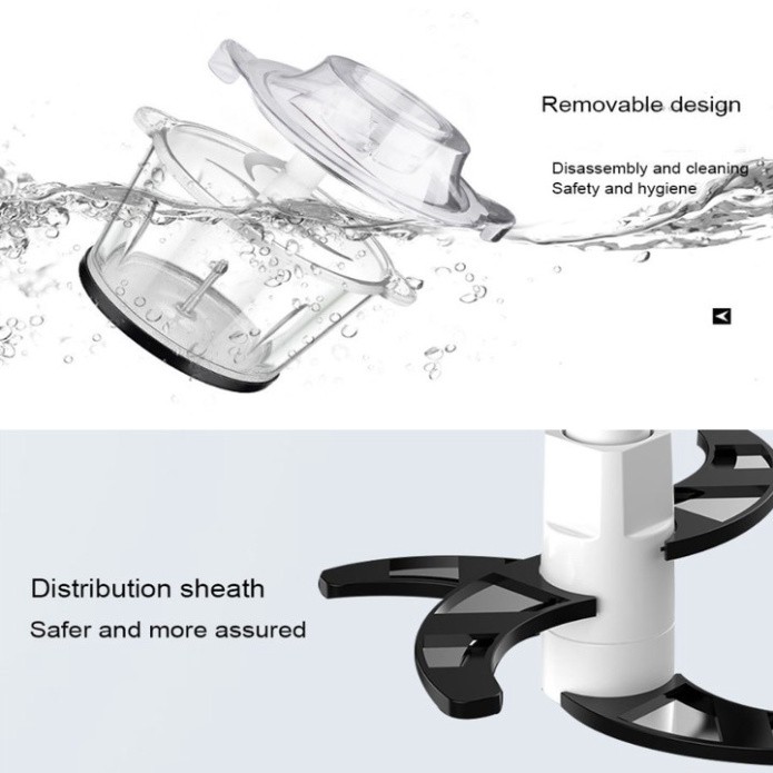 Sản Phẩm Máy xay thịt, củ, quả, gia vị nhà bếp - Loại 2 lưỡi kép thương hiệu cao cấp DSP KM4021 .