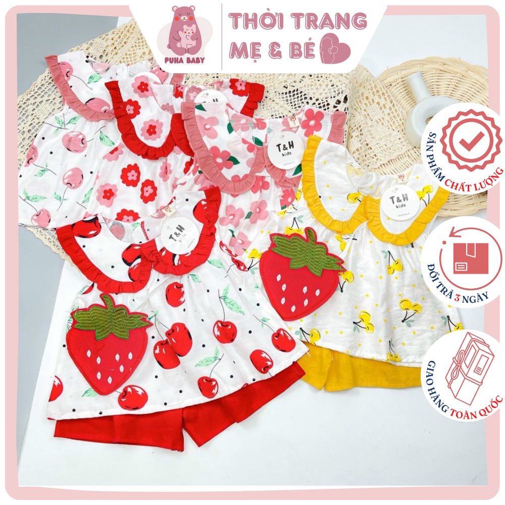 Bộ đũi cho bé gái ⚡ SIÊU DỄ THƯƠNG ⚡ Set bộ đũi họa tiết xinh xắn, chất đũi xịn xò bao mềm, mát, mặc cực thích