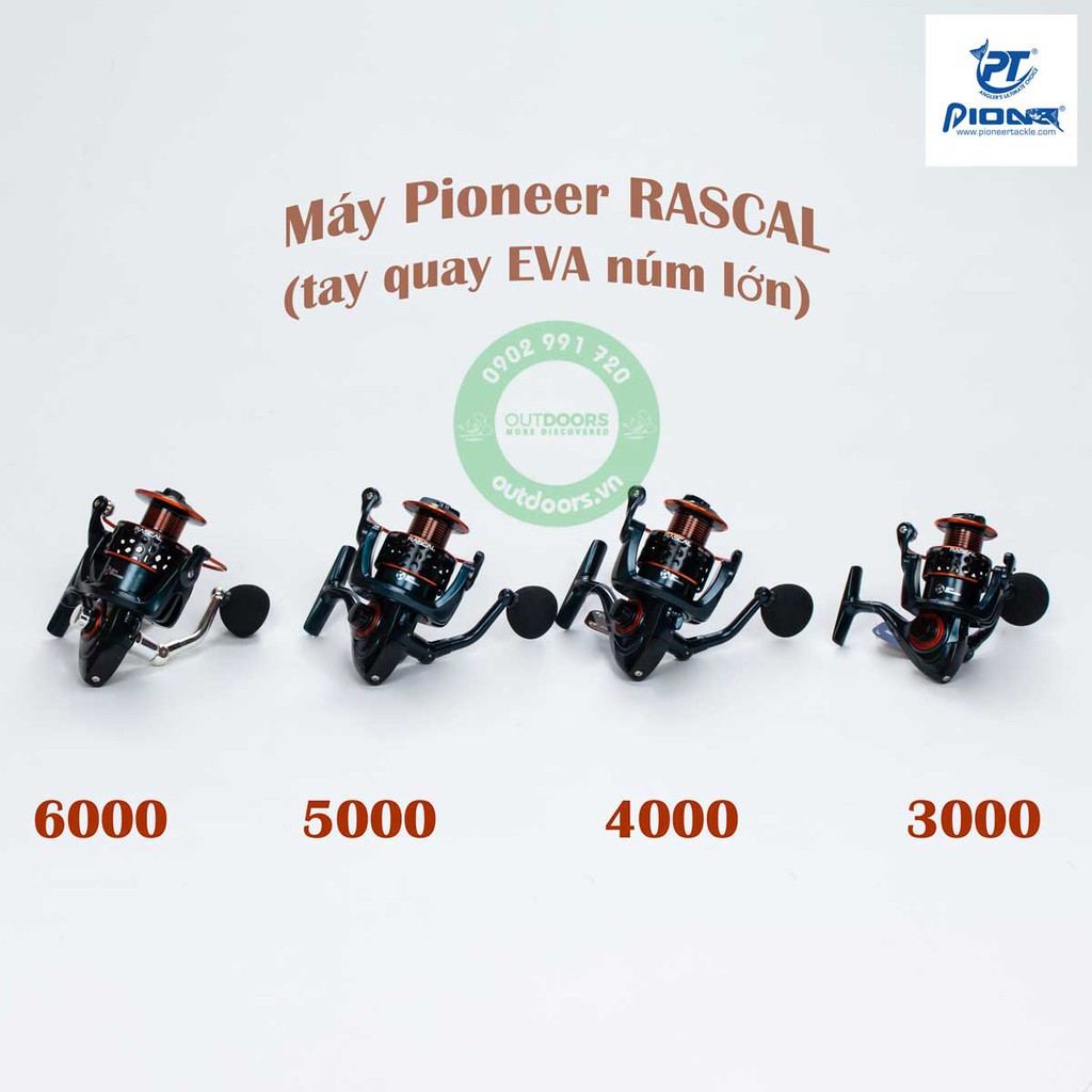 Máy Pio RASCAL 3000/ 4000/ 5000/ 6000 ( tay quay EVA núm lớn)