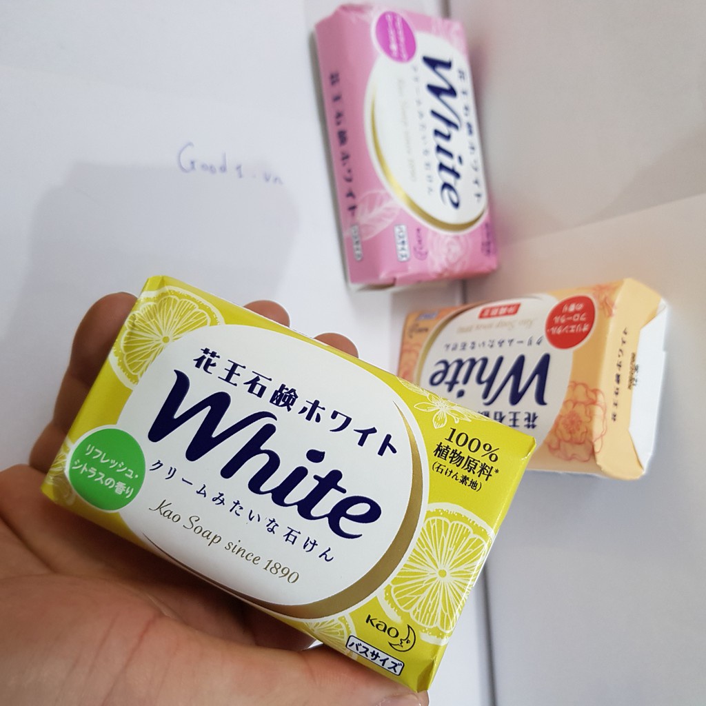 Xà Bông Tắm Trắng Da White Nhật Bản - 130g cấp ẩm hương thơm dịu nhẹ. Nhập khẩu chính hãng