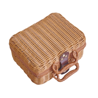 Giỏ Đan Mây Đựng Đồ Du Lịch Phong Cách Retro