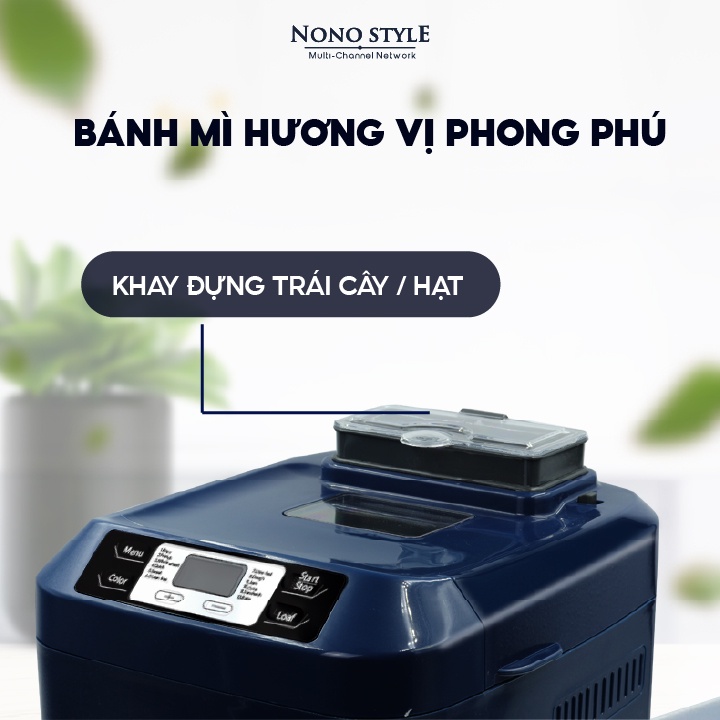 Máy Làm Bánh Mì Tự Động Gevi 12 Chức Năng, Bảo Hành 12 Tháng