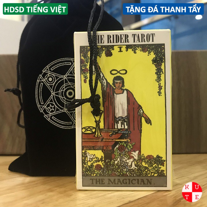 Bộ Bài Tarot Rider Smith 78 Lá Bài Xem Vận Mệnh Tương Lai Tặng Túi Nhung Đựng Bài Và Hướng Dẫn Tiếng Việt SRDER-TUI