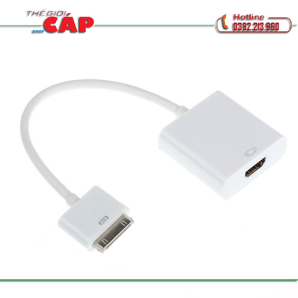 Cáp HDMI cho IPhone 4,4S, IPAD 2,3 kết nối Tivi