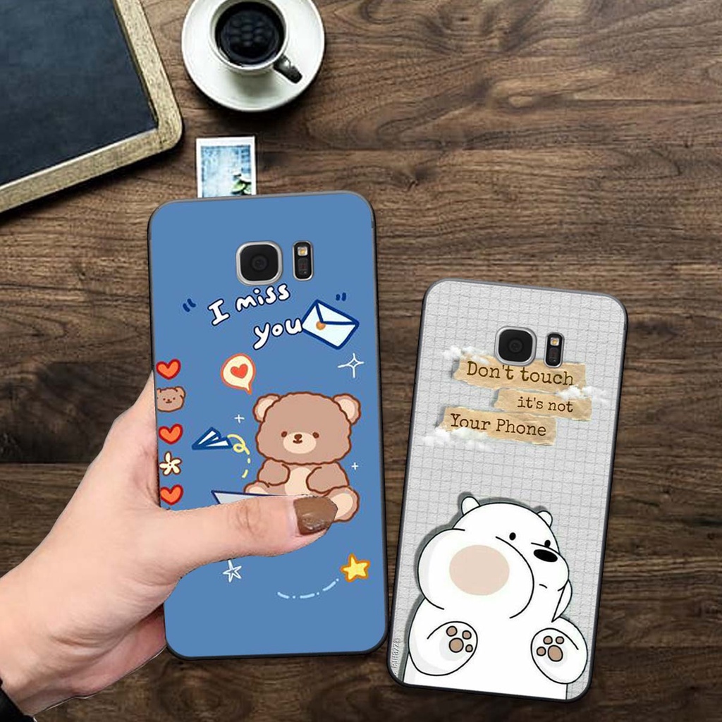 Ốp điện thoại SAMSUNG S6 / S6 EDEG / S7 / S7 EDEG in hình Gấu siêu dễ thương.