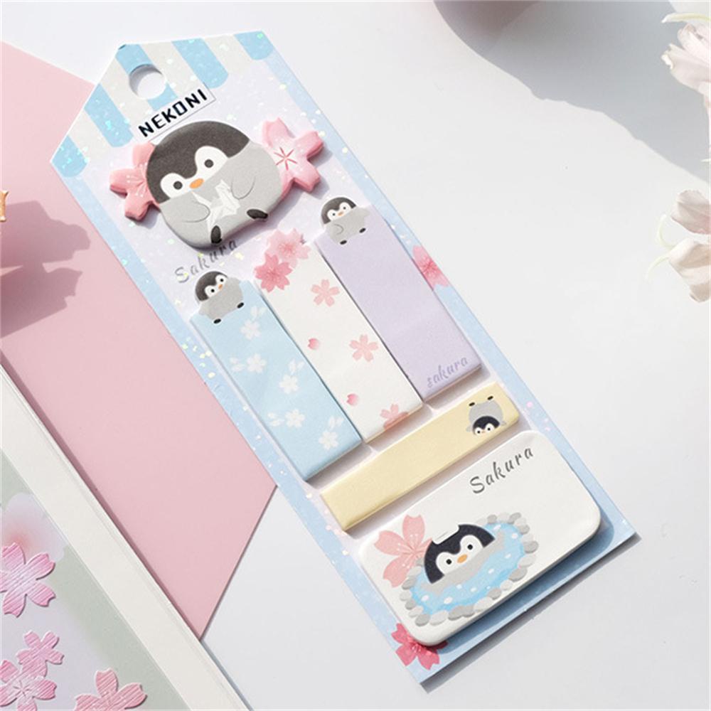 PEWANY Giấy Dán Ghi Chú Họa Tiết Chim Cánh Cụt Dễ Thương Trang Trí Văn Phòng / Trường Học