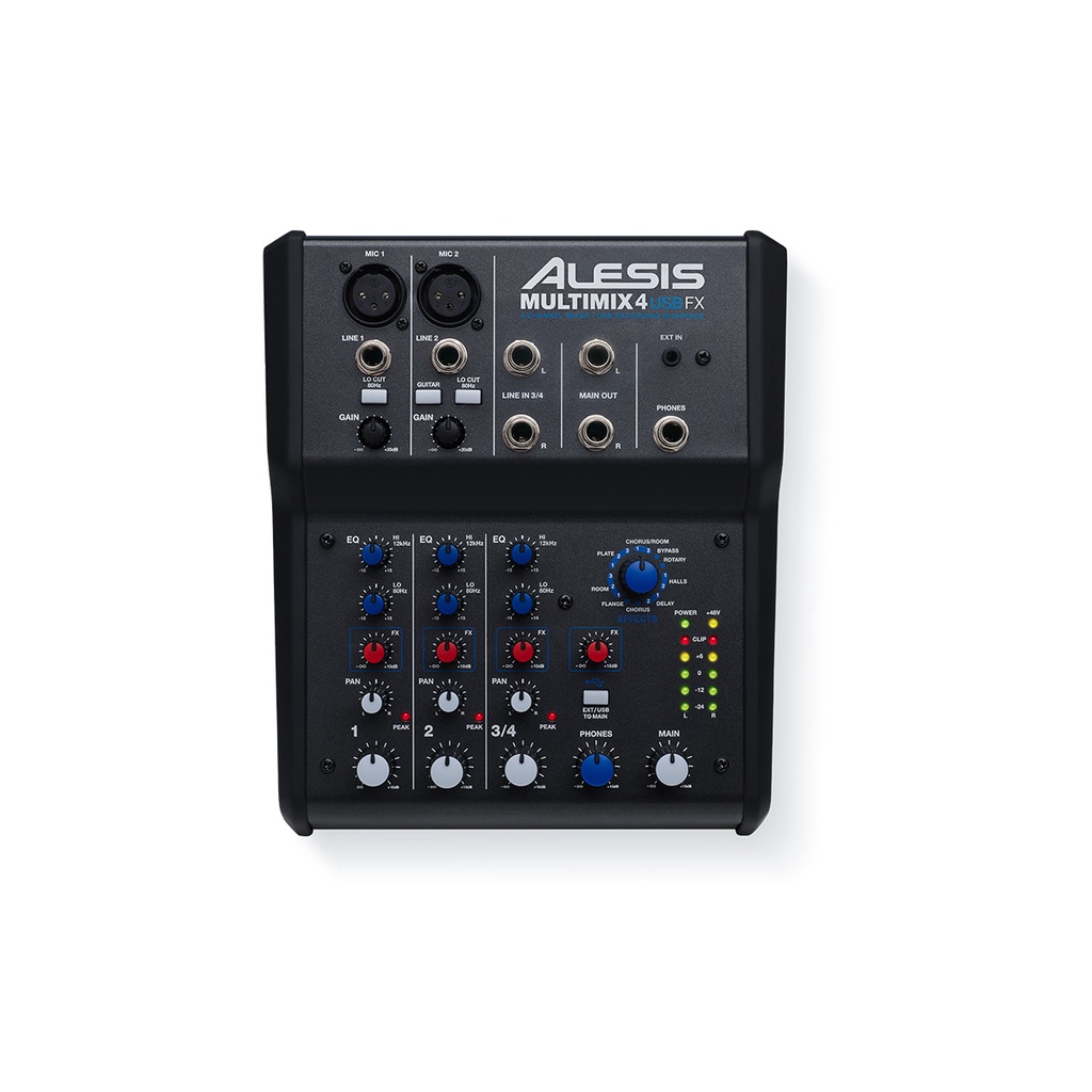Mixer Alesis Multimix 8 USB FX chính hãng - Mixer 8 line giá rẻ hát karaoke, chơi nhạc cụ - 15 effects cho giọng hát