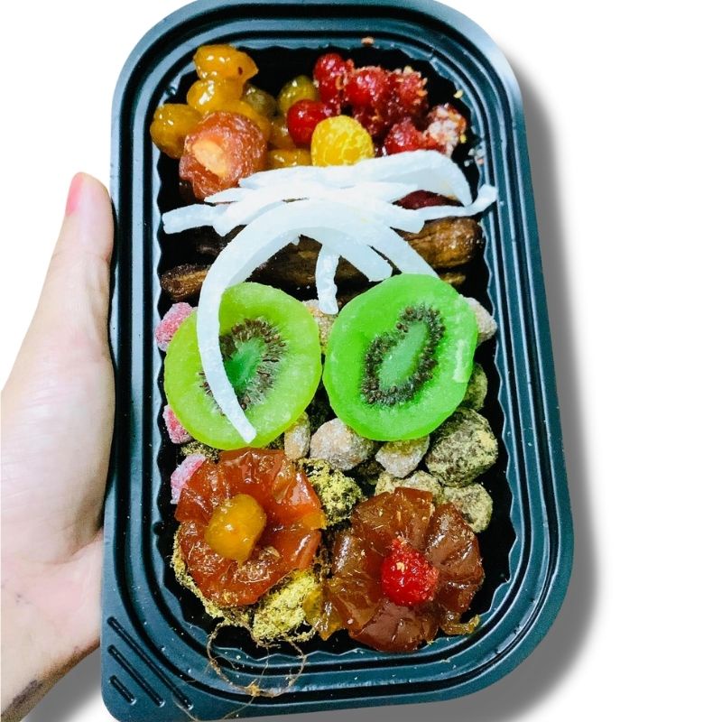 Ô Mai mix các loại đặc biệt, Ô Mai mix 18 vị xí muội, kiwi, mận dẻo, mơ xí muội, me gừng.... hộp 300g và 500g