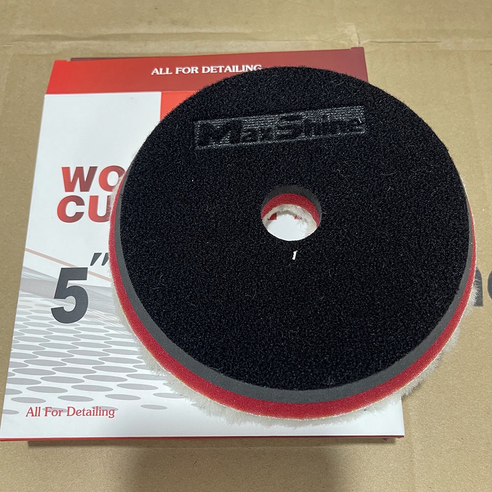 Phớt đánh bóng lông cừu MaxShine Premium Wool Cutting Pad 3-5-6 inch đệm xốp