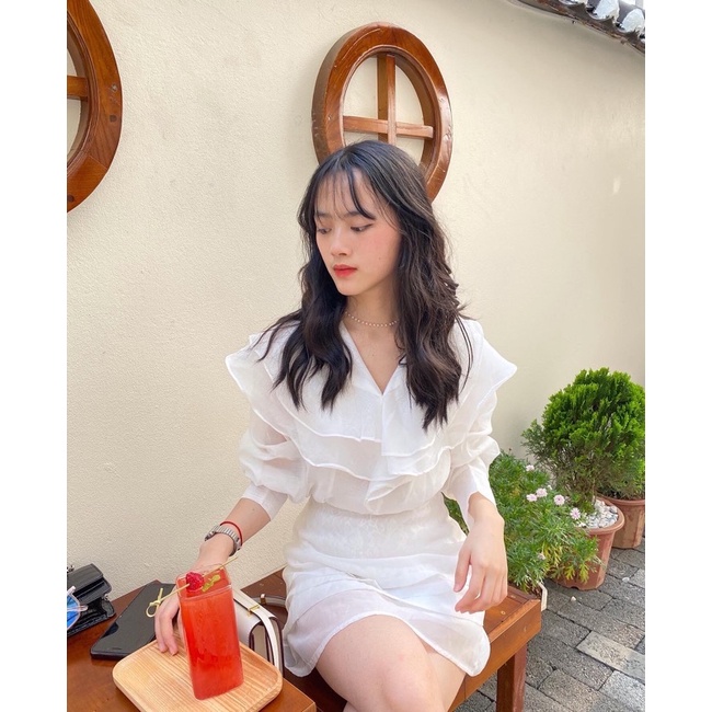 SET ÁO SƠ MI VOAN + CHÂN VÁY SIÊU XINH🦋