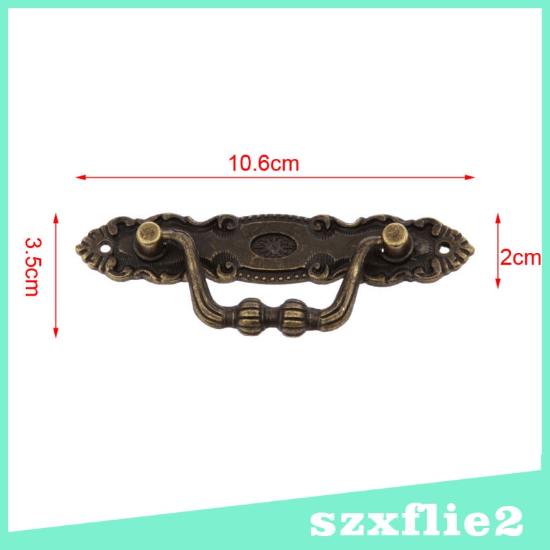 Hot sale！ Jewelry Wooden Box Pull Handle Dresser Drawer For Cabinet Door Antique Bronze