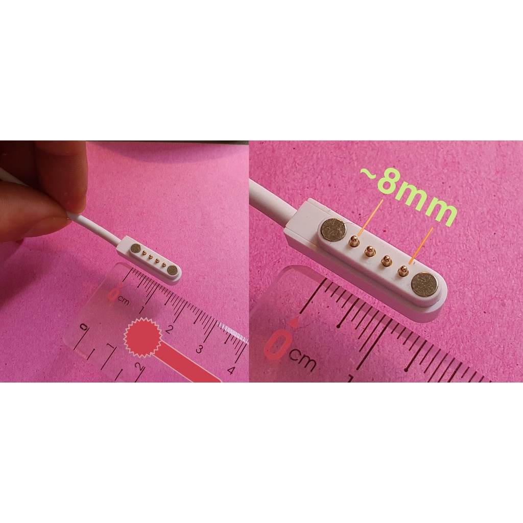 Dây Cáp anncoe Nam châm Dành cho Đồng hồ Thông minh Q12, Q16, Q19, Q100, TD26, A28, DS60, DS66, Y95, D06, DF39