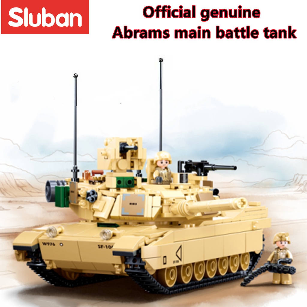 SLUBAN Bộ Đồ Chơi Lắp Ráp Mô Hình Quân Đội 781 Mảnh B0892 M1A2 Sep V2