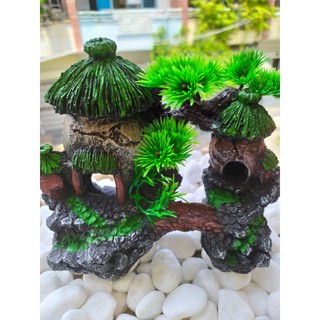 Hòn non bộ nhà đôi trang trí hòn non bộ, hồ cá, sân vườn..