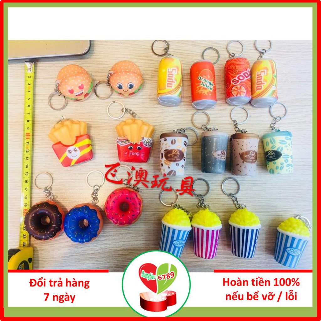 Móc khóa hình bánh hamburger - Duonghieu6789