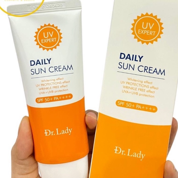 Kem chống nắng nâng tone kiềm dầu DAILY SUN CREAM 3 IN 1 SPF50+ PA ++++ 60ML