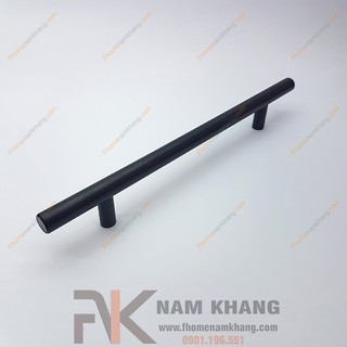 Tay nắm cửa nhôm dạng thanh tròn NK220-D (Màu Đen Xước)