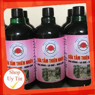 SỮA TẮM THIÊN NHIÊN Hoa hồng –Lá Khế - Đinh Lăng siêu đậm đặc siêu tiết kiệm dùng được cho trẻ em