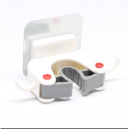 Móc treo chổi , kẹp giữ cây lau nhà dán tường cao cấp